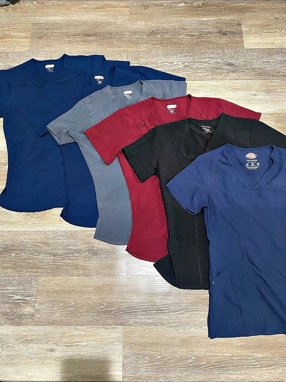 V-Neck Solid Scrub Top set of 6